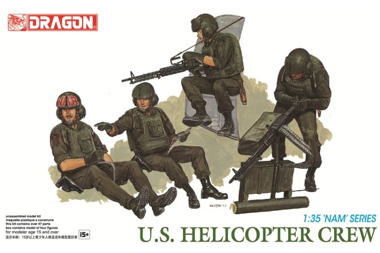 1:35 Dragon 3311 U.S. Helicopter Crew &ndash; Vietnam War &ndash; American Soldiers &ndash; 4 Figures - Drg3311 1 - DRG3311
