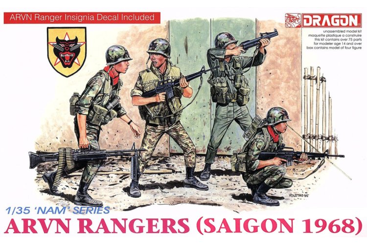 1:35 Dragon 3314 Nam Series &ndash; ARVN Rangers Saigon 1968 &ndash; Vietnam War &ndash; 4 Figures - Drg3314 1 - DRG3314
