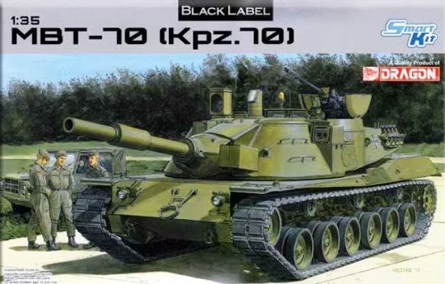 1:35 Dragon 3550 MBT-70 (Kpz. 70) - Black Label - Drg3550 1 - DRG3550