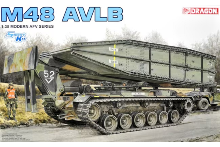 1:35 Dragon 3606 M48 AVLB Bruckenleger - Armored Vehicle - Drg3606 1 - DRG3606