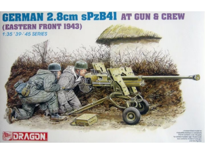 1:35 Dragon 6056 German 2.8 cm sPzB41 AT Gun & Crew - Eastern Front 1943 - Drg6056 - DRG6056