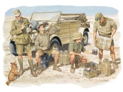1:35 Dragon 6063 Deutsche Afrika Korps WWII - 4 German Soldiers with Various Parts - Drg6063 1 - DRG6063