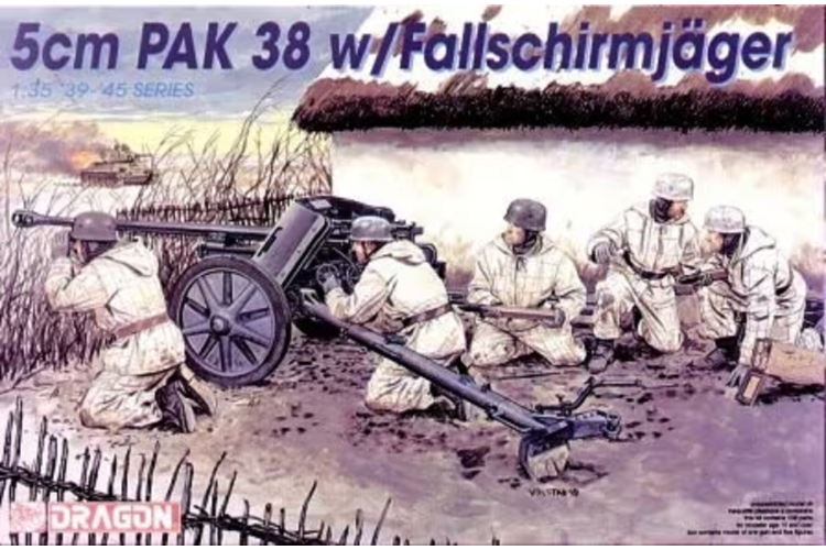 1:35 Dragon 6118 5cm PAK 38  w/Fallschirmjager - Drg6118 1 - DRG6118