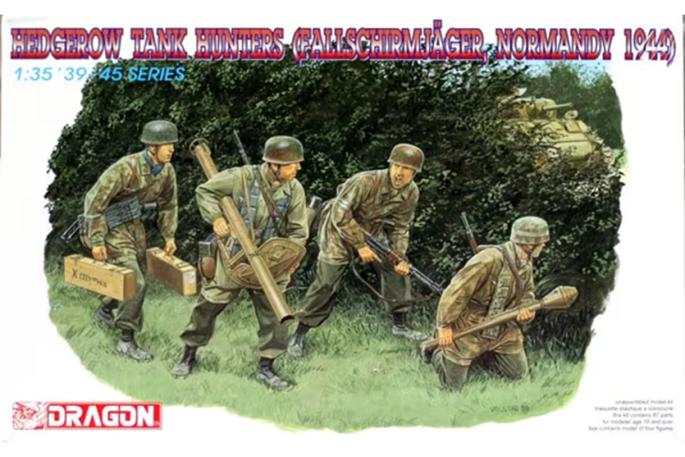 1:35 Dragon 6127 Hedgerow Tank Hunters - Fallschirmj&auml;ger - Normandy 1944 - Figures - Drg6127 - DRG6127