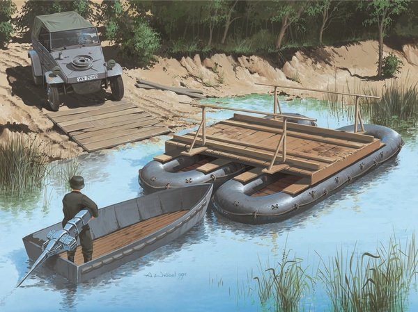 1:35 Dragon 6135 Duitse Pontonbrug Set WWII voor Diorama - Drg6135 1 - DRG6135