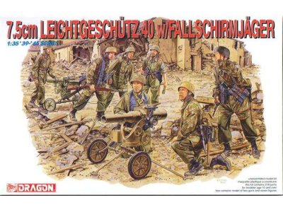 1:35 Dragon 6147 7.5cm Leichtgesch&uuml;tz 40 w/Fallschirmj&auml;ger - Drg6147 - DRG6147