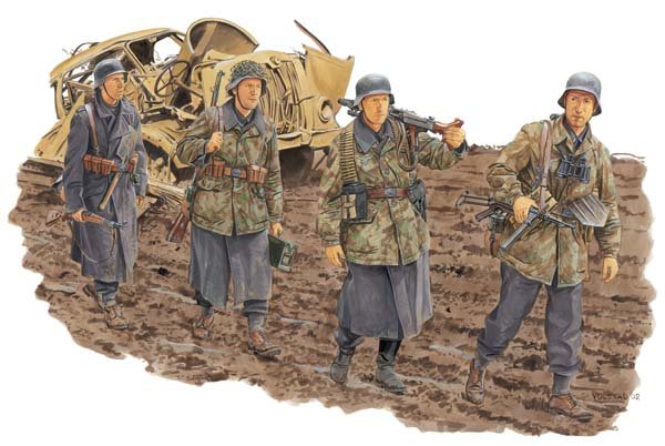 1:35 Dragon 6158 German Infantry HG Division Anzio 1944 WWII - 4 Figures - Drg6158 1 - DRG6158