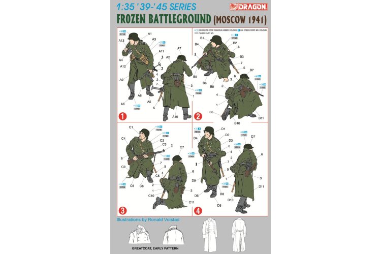 1:35 Dragon 6190 Frozen Battleground - Moscow 1941 - 4 Figuren - Drg6190 3 - DRG6190