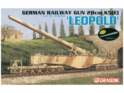 1:35 Dragon 6200 28cm K5(E) Leopold WWII - Duits Spoorwegkanon - Drg6200 1 - DRG6200