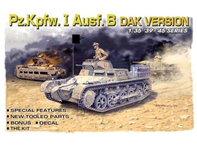1:35 Dragon 6207 Panzerkampfwagen I - Pz.Kpfw. I Ausf. B - DAK Version - Tank - Drg6207 1a - DRG6207