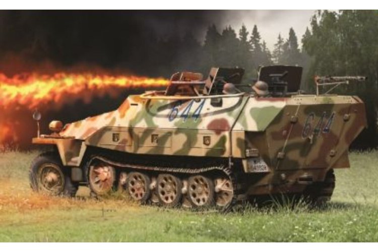 1:35 Dragon 6219 Sd.Kfz.251/16 Ausf.D Flammpanzerwagen WWII - Duits Vlammenwerper-Halfrupsvoertuig - Drg6219 1 - DRG6219