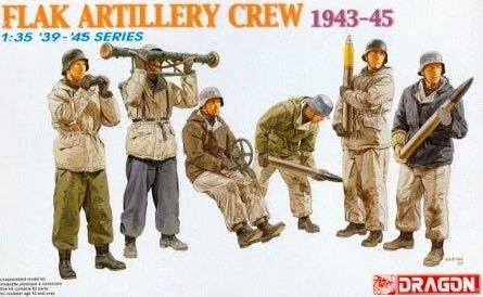 1:35 Dragon 6275 Flak Artillerie Crew 1943-45 - 4 Figuren - Drg6275 1 - DRG6275