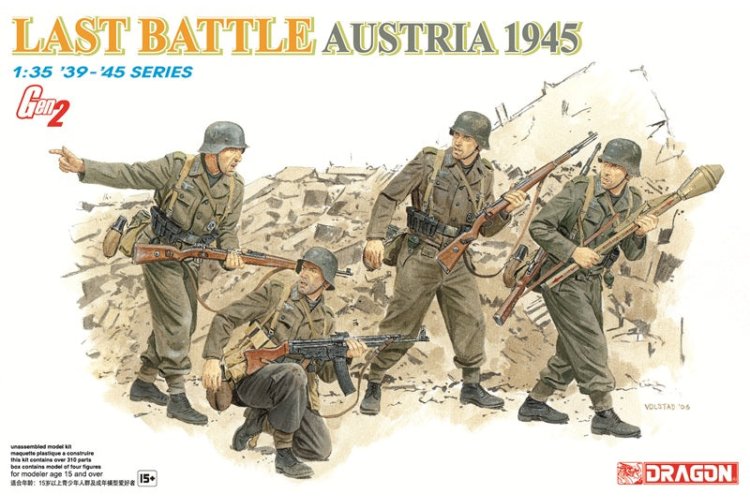 1:35 Dragon 6278 Laatste Slag &ndash; Oostenrijk 1945 - Generatie 2 - Duitse Soldaten WWII - 4 Figuren - Drg6278 1 - DRG6278