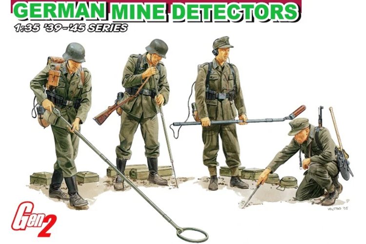 1:35 Dragon 6280 German Mine Detectors - Gen2 - Drg6280 1 - DRG6280