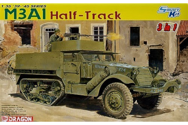 1:35 Dragon 6332 M3A1 Half-Track Truck - Drg6332 1 - DRG6332