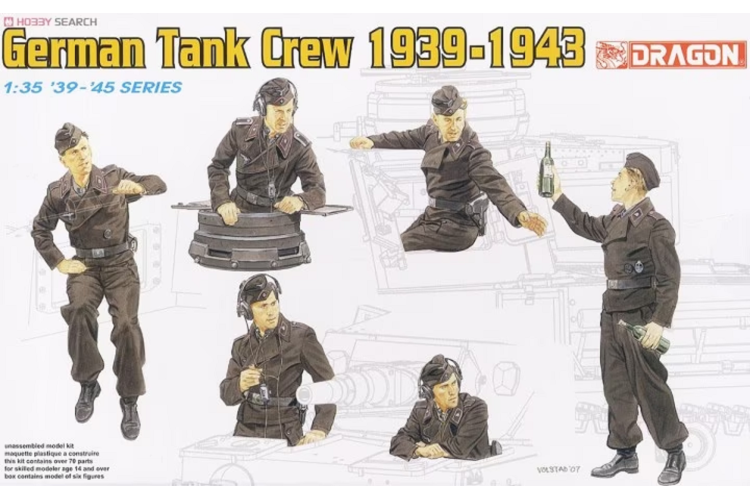 1:35 Dragon 6375 German Tank Crew 1939-1943 - Figuren - Drg6375 1 - DRG6375