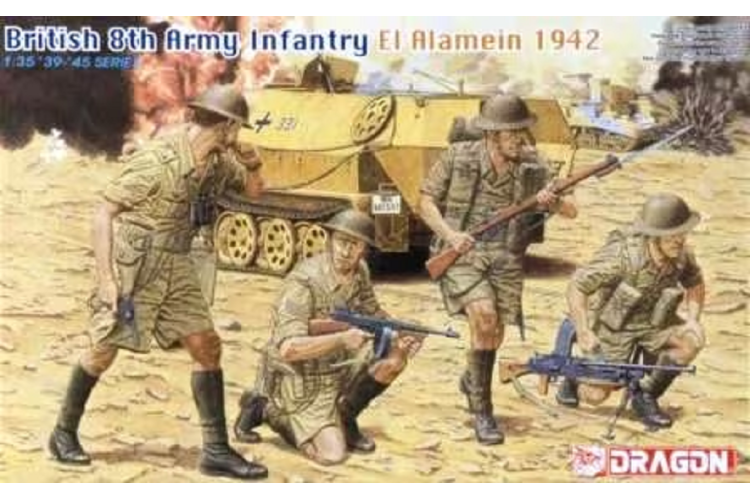 1:35 Dragon 6390 British 8th Army Infantry - El Alamein 1942 - Drg6390 1 - DRG6390