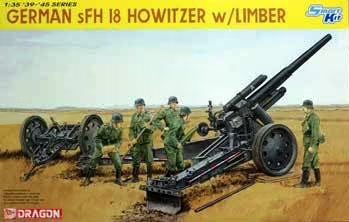 1:35 Dragon 6392 German sFH 18 Howitzer with Limber - Drg6392 - DRG6392