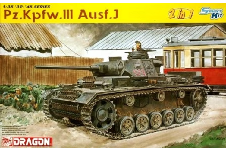 1:35 Dragon 6394 Pz.Kpfw. III Ausf. J Tank - 2 in 1 kit - Drg6394 1 - DRG6394