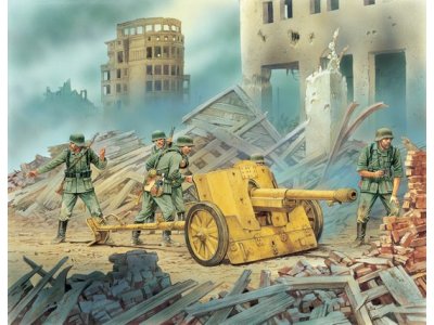 1:35 Dragon 6445 7.5cm PaK 97/38 with Heer Crew WWII &ndash; 5 Figures with German Anti-Tank Gun - Drg6445 1 - DRG6445
