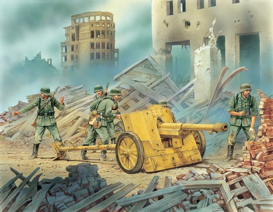 1:35 Dragon 6445 7.5cm PaK 97/38 with Heer Crew WWII &ndash; 5 Figures with German Anti-Tank Gun - Drg6445 1 - DRG6445