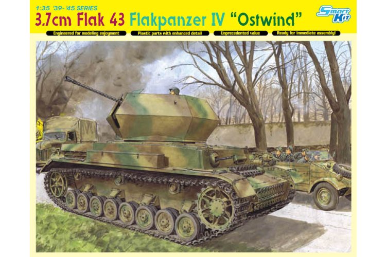 1:35 Dragon 6550 3.7cm Flak 43 Flakpanzer IV 'Ostwind' - Drg6550 1 - DRG6550