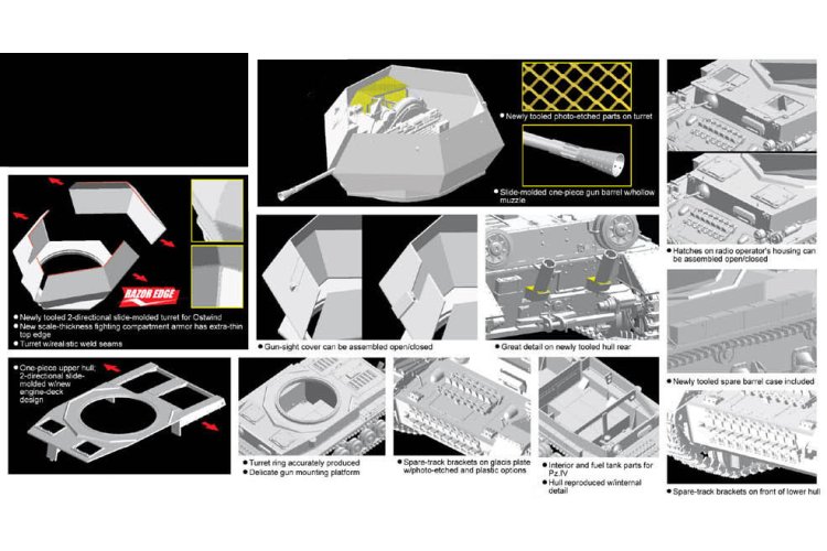 1:35 Dragon 6550 3.7cm Flak 43 Flakpanzer IV 'Ostwind' - Drg6550 3 - DRG6550