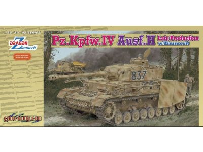 1:35 Dragon 6560 Pz.Kpfw.IV Ausf.H Late Production met Zimmerit WWII - Duitse Middelzware Tank - Drg6560 1 - DRG6560