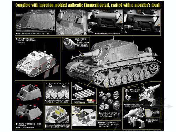1:35 Dragon 6596 Sd.Kfz.166 Sturmpanzer IV Brummb&auml;r Early Production met Zimmerit WWII - Duits Aanvalsgeschut - Drg6596 2 - DRG6596