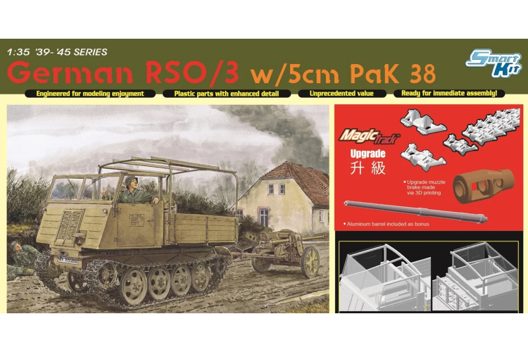 1:35 Dragon 6684 German Steyr RSO/03 with 5cm PaK 38 - Military Vehicle - Drg6684 1 - DRG6684