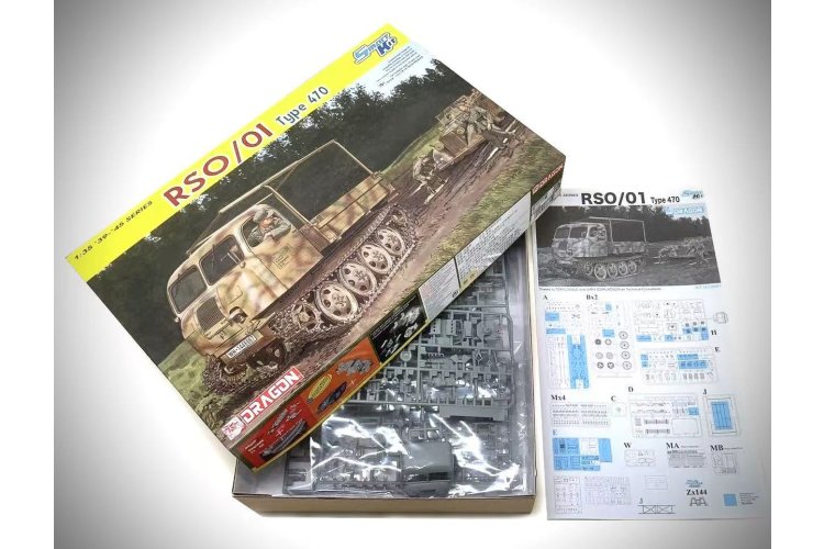 1:35 Dragon 6691 Steyr RSO/01 &ndash; Type 470 &ndash; WWII German Tracked Vehicle &ndash; Military Truck - Drg6691 3 - DRG6691