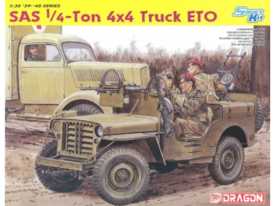 1:35 Dragon 6725 SAS Raider 1/4 Ton 4x4 Truck - ETO 1944 - 2nd SAS Regiment Figure Set - Drg6725 - DRG6725