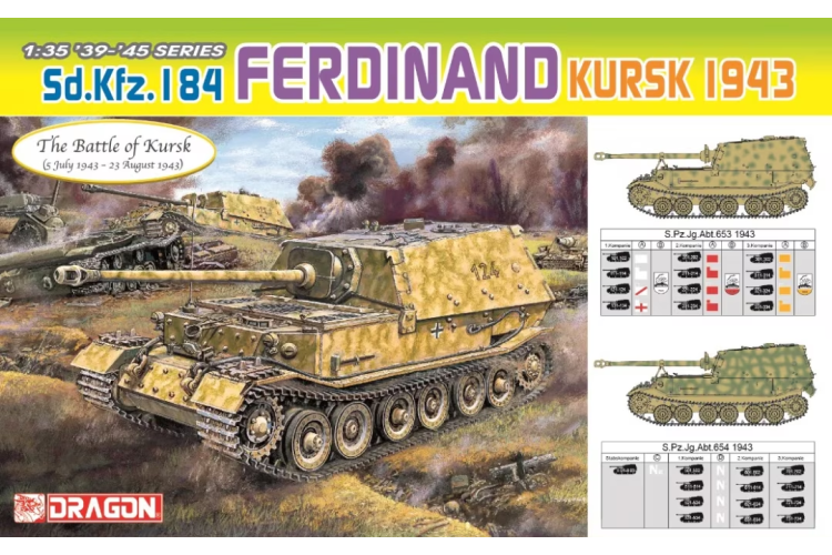 1:35 Dragon 6726 Sd.Kfz.184 Ferdinand - the Battle of Kursk - Drg6726 1 - DRG6726