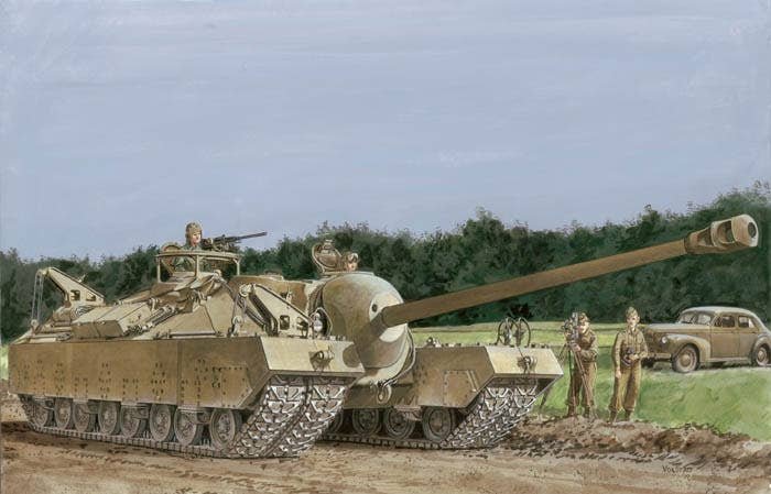 1:35 Dragon 6750 T28 Super Heavy Tank WWII - Amerikaanse Superzware Tank - Drg6750 2 - DRG6750