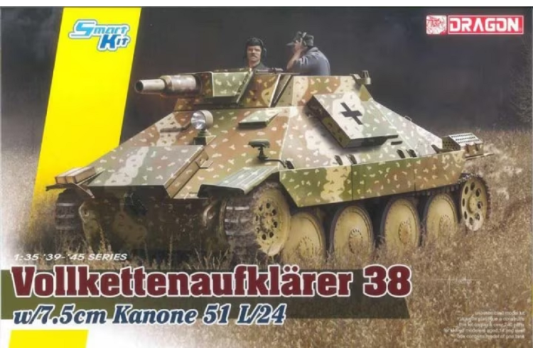 1:35 Dragon 6815 Vollkettenaufklarer 38 w/7.5cm Kanone 51 L/24 - Drg6815 1 - DRG6815