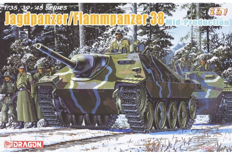 1:35 Dragon 6845 Jagdpanzer/Flammpanzer 38 Mid Production (2 in 1) - Drg6845 - DRG6845