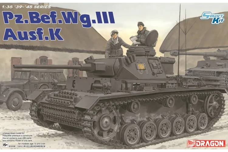 1:35 Dragon 6853 Panzerkampfwagen III - Pz.Bef.Wg.III Ausf.K - Upgrade Version 2024 - Drg6853 1 - DRG6853