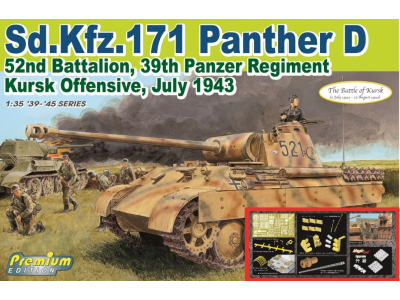 1:35 Dragon 6867 Sd.Kfz.171 Panther D 52nd Battalion - 39th Panzer Regiment Kursk Offensive  - July 1943 - Drg6867 - DRG6867