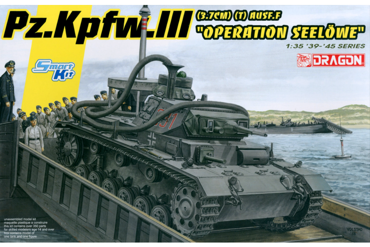 1:35 Dragon 6877 Pz.Kpfw.III Ausf.F 3,7 cm (T) Operation Seel&ouml;we WWII - Duitse Middelzware Tank - Drg6877 1 - DRG6877
