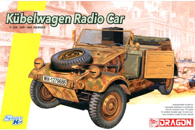 1:35 Dragon 6886 Volkswagen K&uuml;belwagen Radio Vehicle &ndash; German Military Vehicle - Drg6886 1 - DRG6886