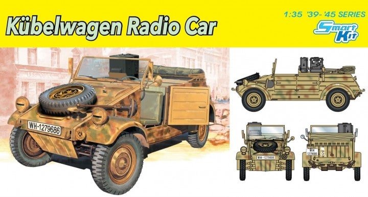 1:35 Dragon 6886 Volkswagen K&uuml;belwagen Radio Vehicle &ndash; German Military Vehicle - Drg6886 3 - DRG6886
