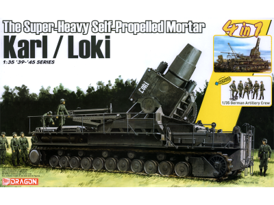 1:35 Dragon 6946 M&ouml;rser Karl / Loki WWII - Duitse Zware Mortier met 6 Figuren - Drg6946 1 - DRG6946