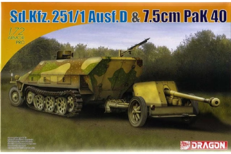 1:72 Dragon 7369 Sd.Kfz.251/1 Ausf.D & 7.5cm PaK 40 - Drg7369 1 - DRG7369
