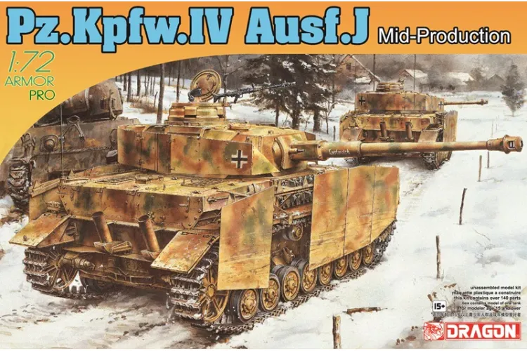 1:72 Dragon 7498 Panzerkampfwagen IV - Pz.Kpfw. IV Ausf. J - Mid Productie - Tank - Drg7498 1 - DRG7498