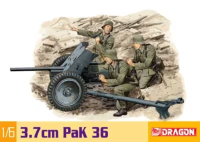 1:6 Dragon 75002  3.7cm PaK 36 - Drg75002 - DRG75002