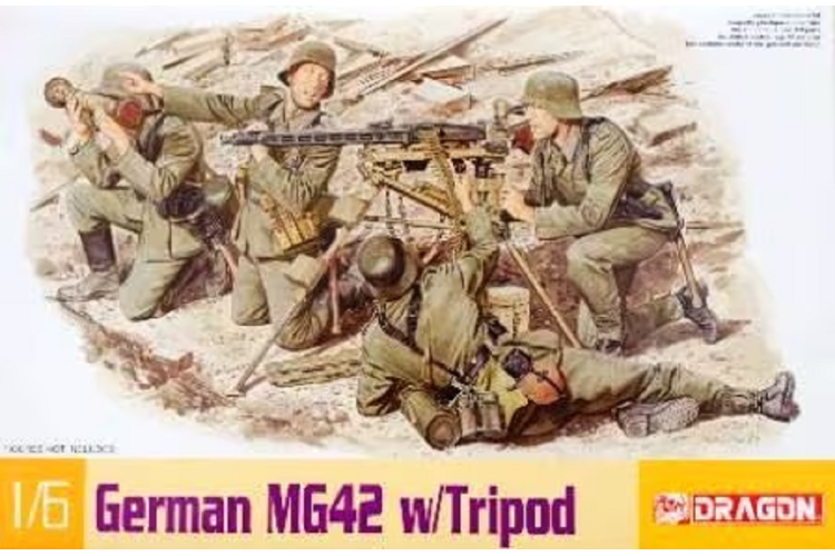 1:6 Dragon 75017 German MG42 w/Tripod - Drg75017 1 - DRG75017