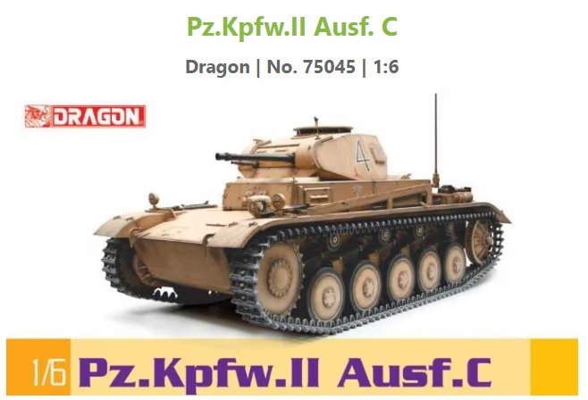 1:6 Dragon 75045 Panzerkampfwagen II - Pz.Kpfw.II Ausf.C - Tank - Drg75045 1 - DRG75045