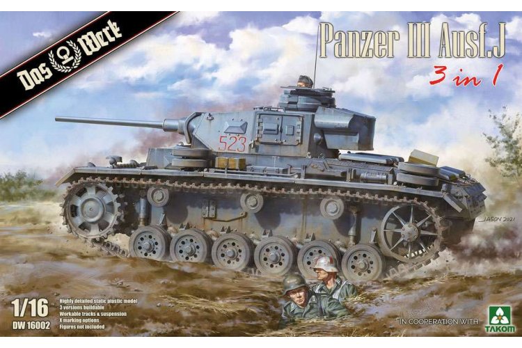 1:16 Das Werk 16002 Panzer III Ausf.J Tank - 3in1 - Dw16002 1 - DW16002