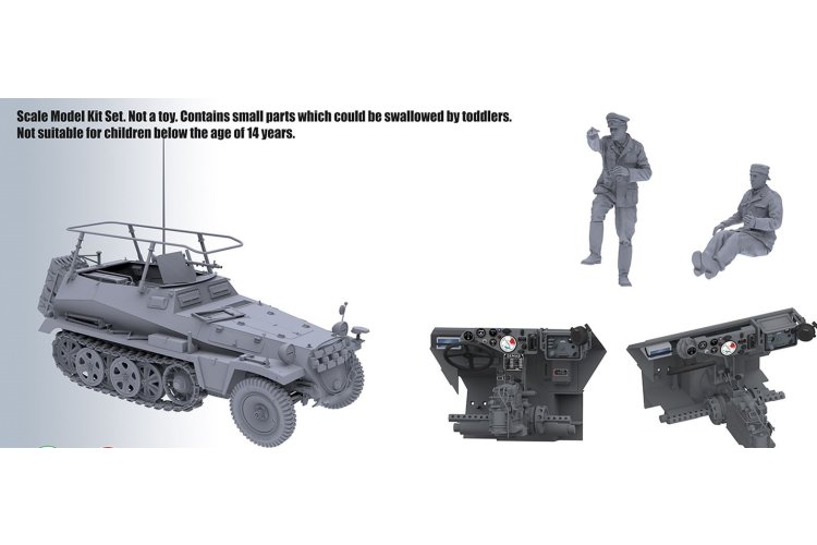 1:16 Das Werk 16019 Sd.Kfz. 250/3 Ausf. A WWII - Duits Gepantserd Militair Voertuig - Dw16019 3 - DW16019