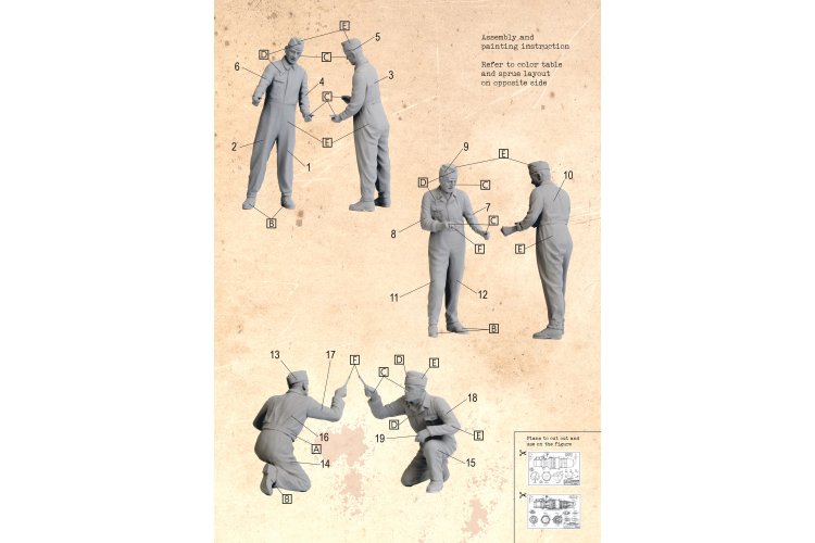 1:32 Das Werk 32101 German Mechanics WWII &ndash; 3 Figures - Dw32101 2 - DW32101